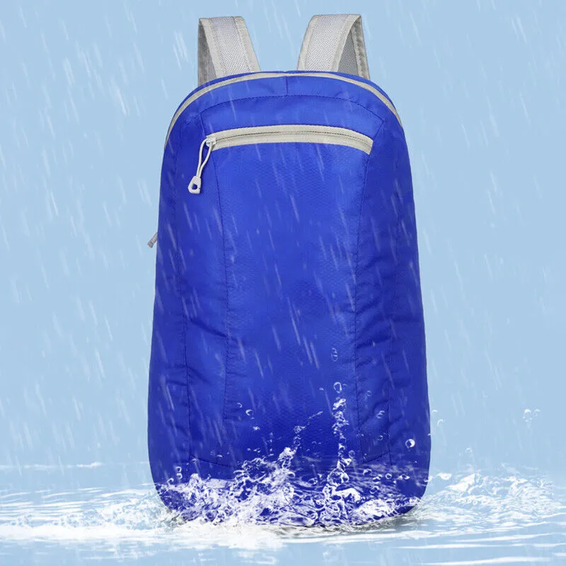 20L Blue Waterproof Lightweight Backpack | Portable Foldable | Travel Outdoor