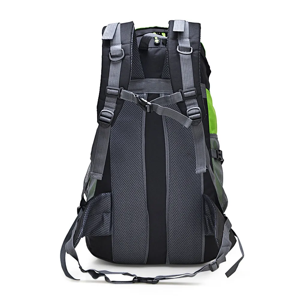 50L Lightweight Durable Backpack With Ergonomic Design, Zipper Pockets