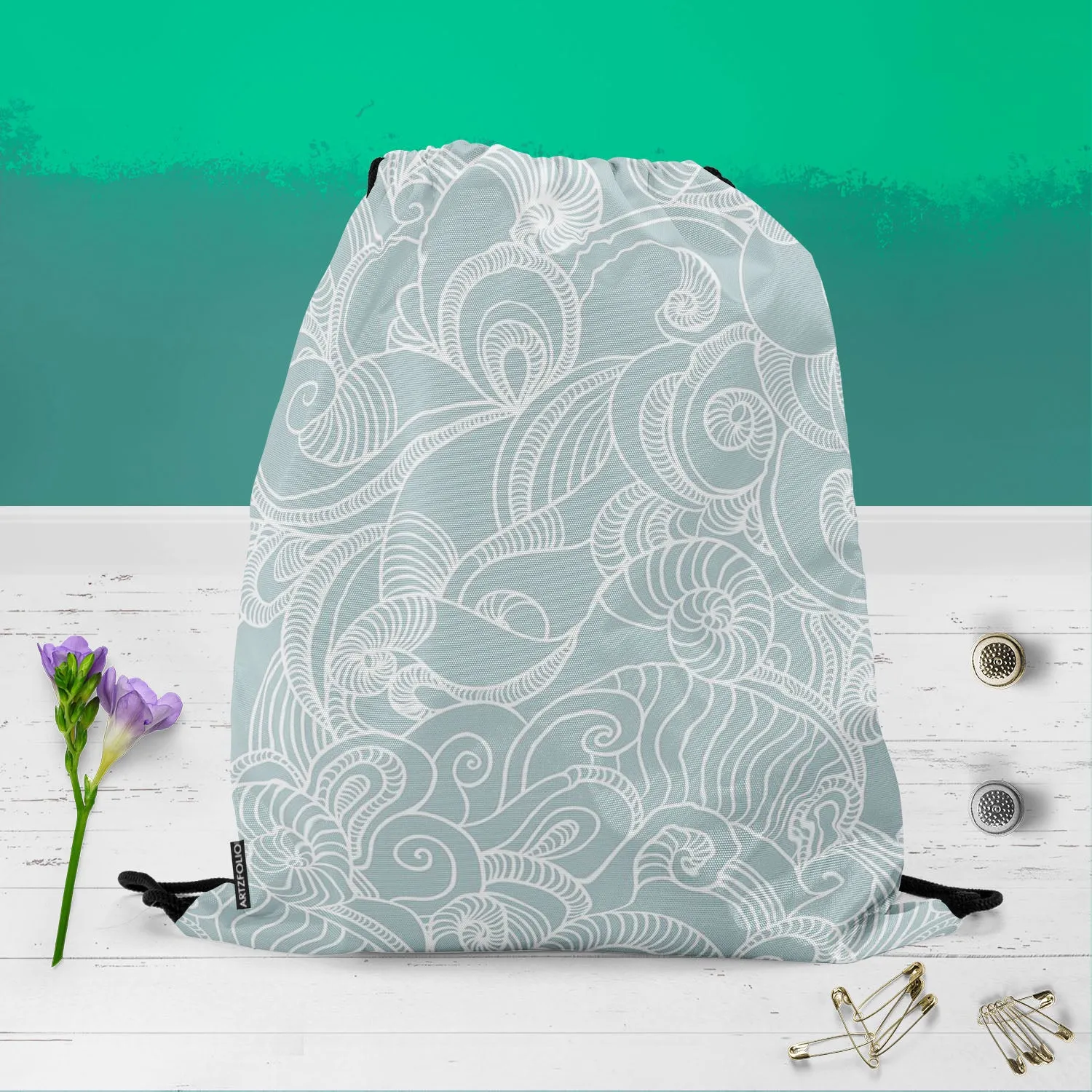 Abstract Wave Backpack for Students | College & Travel Bag