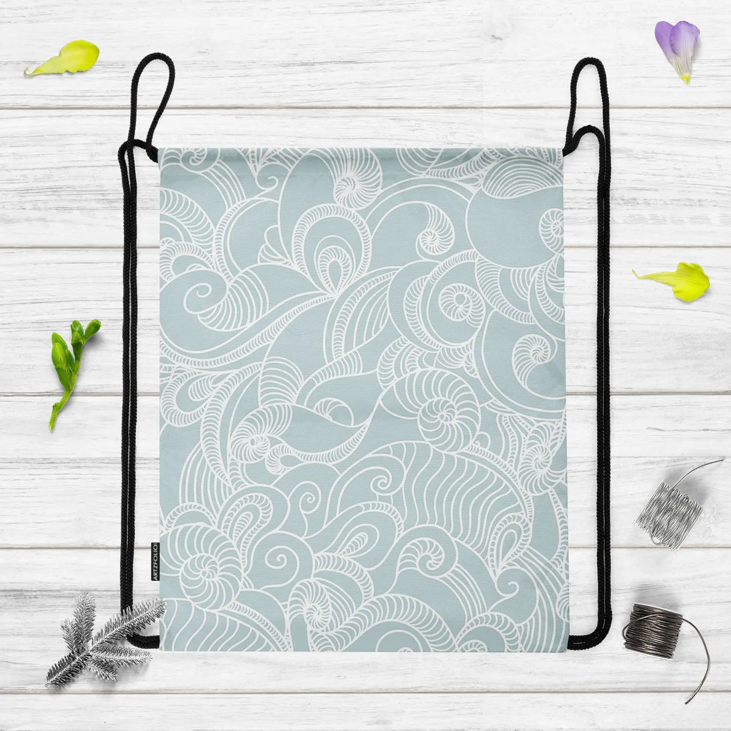 Abstract Wave Backpack for Students | College & Travel Bag