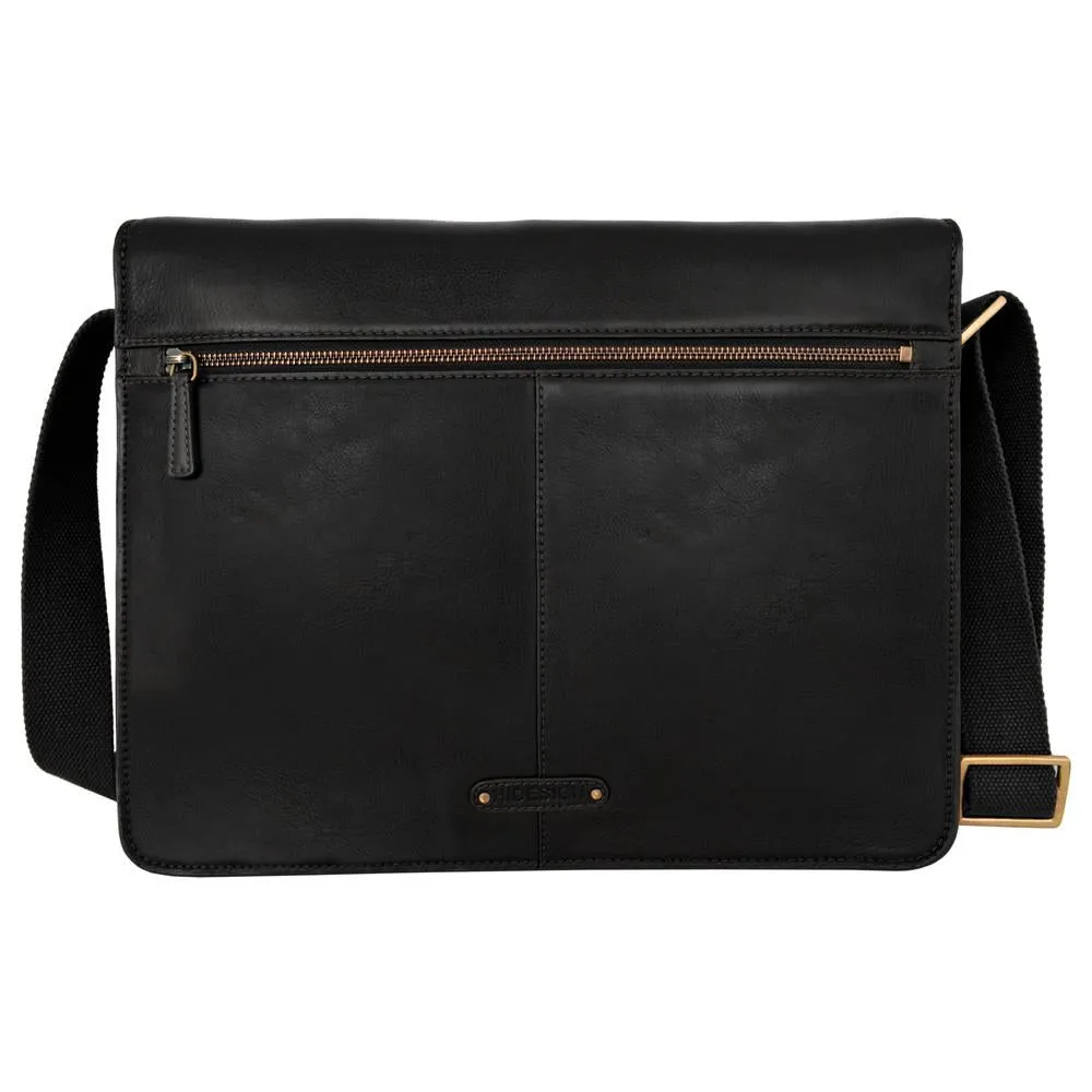 Aiden Horizontal Leather Messenger Bag