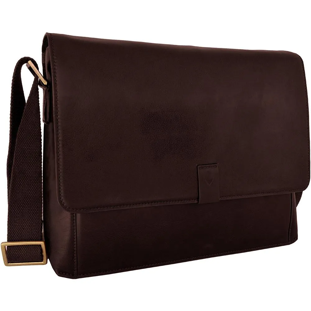 Aiden Horizontal Leather Messenger Bag
