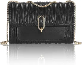 Aiqudou Quilted Crossbody Bag for Women - Leather Shoulder Bag Fashion Chain Small Purse