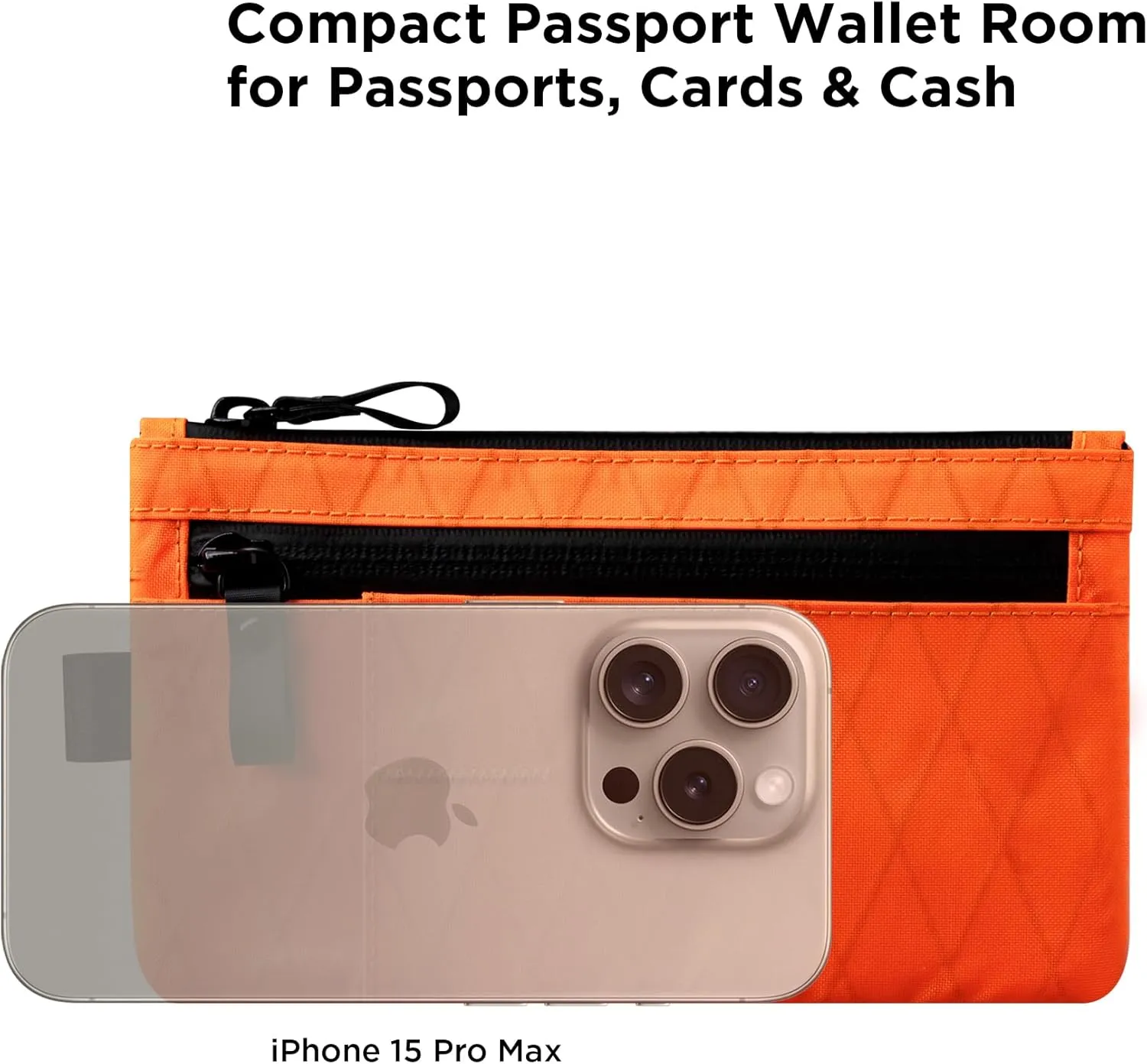 ALPAKA Zip Clutch, Zipper Wallet and EDC Carrier - Weatherproof and RFID Blocking Material - 3 External Slots for EDC Gear