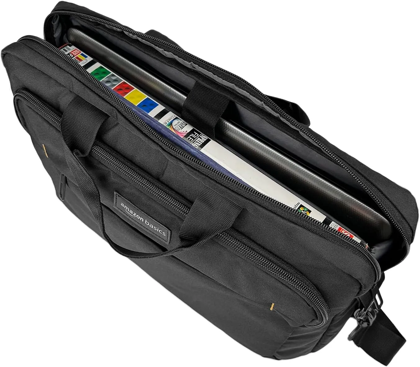 Amazon Basics Laptop Carrying Case Shoulder Strap, 14 inch, Black