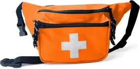ASA TECHMED Lifeguard Fanny Pack - Durable, Water-Resistant Lifeguard Hip Pack, Versatile Baywatch Fannypack, Ideal for Beach, Pool Facilities & Professional Lifeguards (Orange)