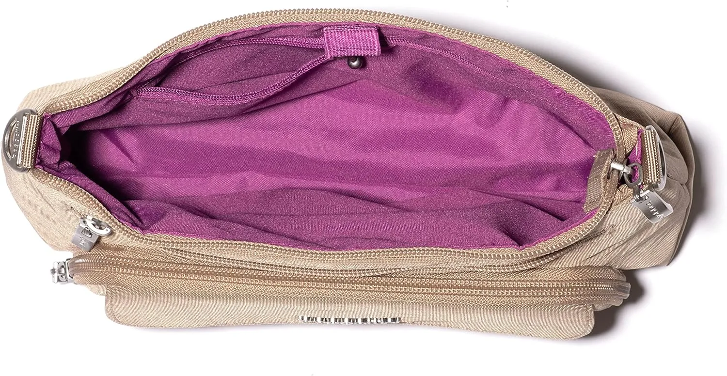 Baggallini Original Everyday 11x 7.5 Crossbody Bags for Women RFID Protected Lightweight Nylon Zippered Travel Purse