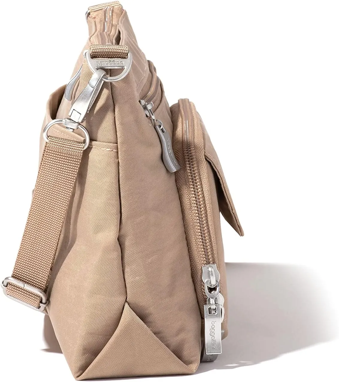 Baggallini Original Everyday 11x 7.5 Crossbody Bags for Women RFID Protected Lightweight Nylon Zippered Travel Purse