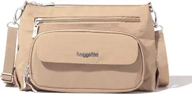 Baggallini Original Everyday 11x 7.5 Crossbody Bags for Women RFID Protected Lightweight Nylon Zippered Travel Purse