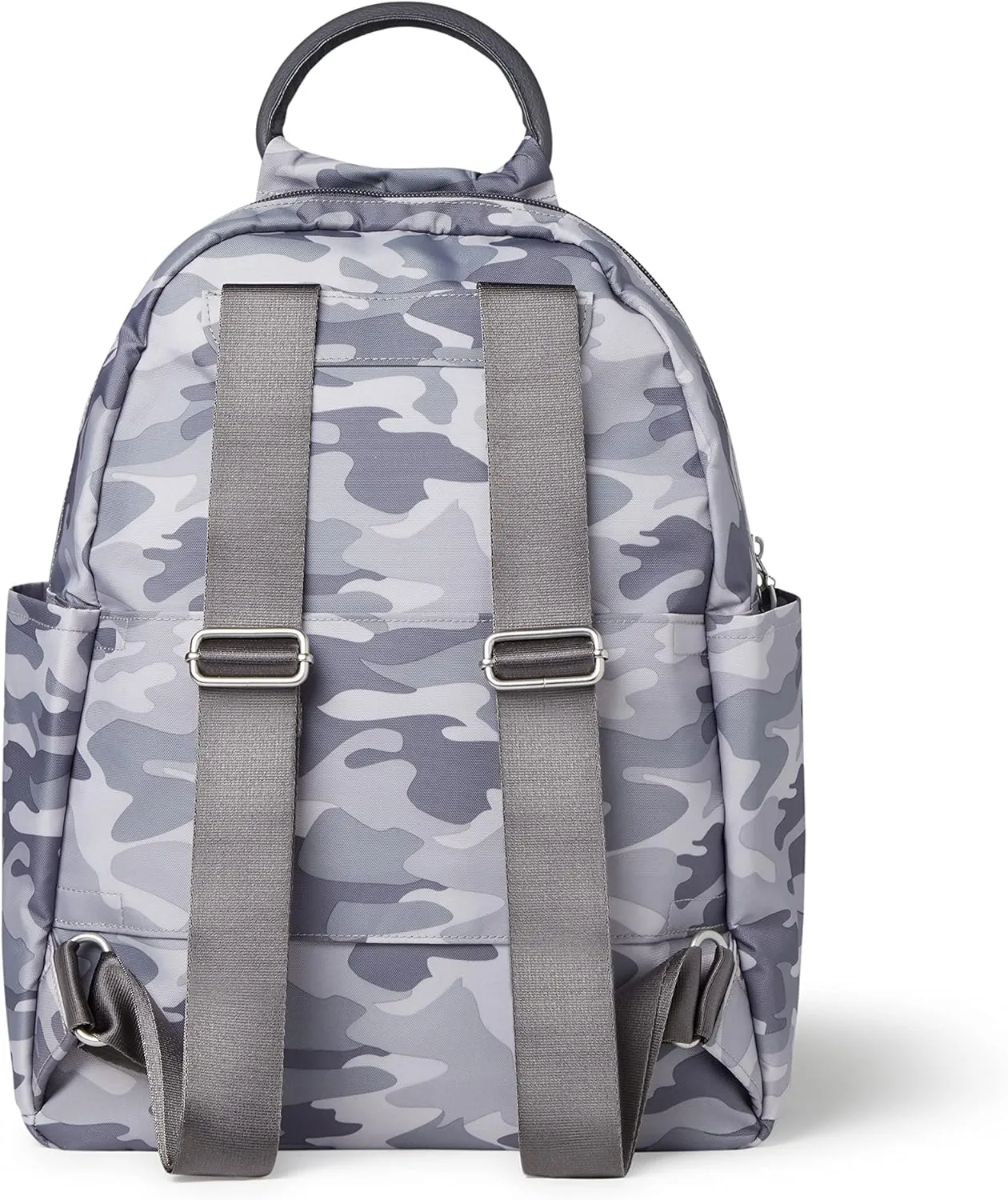 Baggallini womens All Day Backpack with RFID Phone Wristlet, Grey Camo Print, One Size US