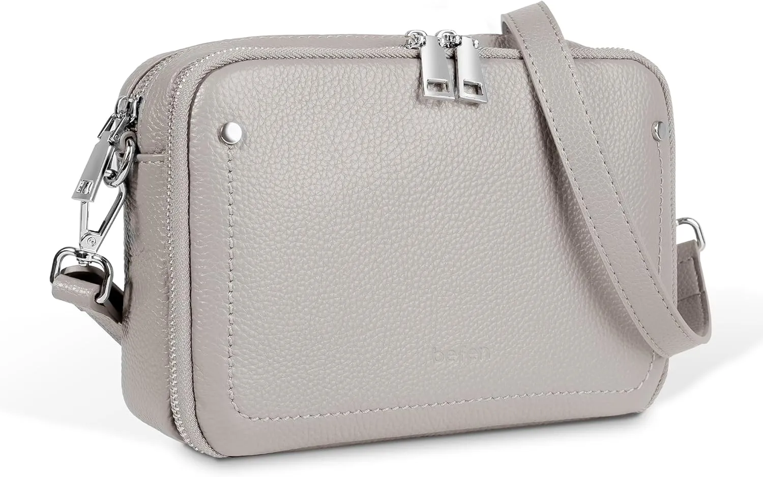 befen Genuine Leather Crossbody Bags for Women, Purses with Built in RFID Wallet Woman Camera Shoulder Bag Handbags