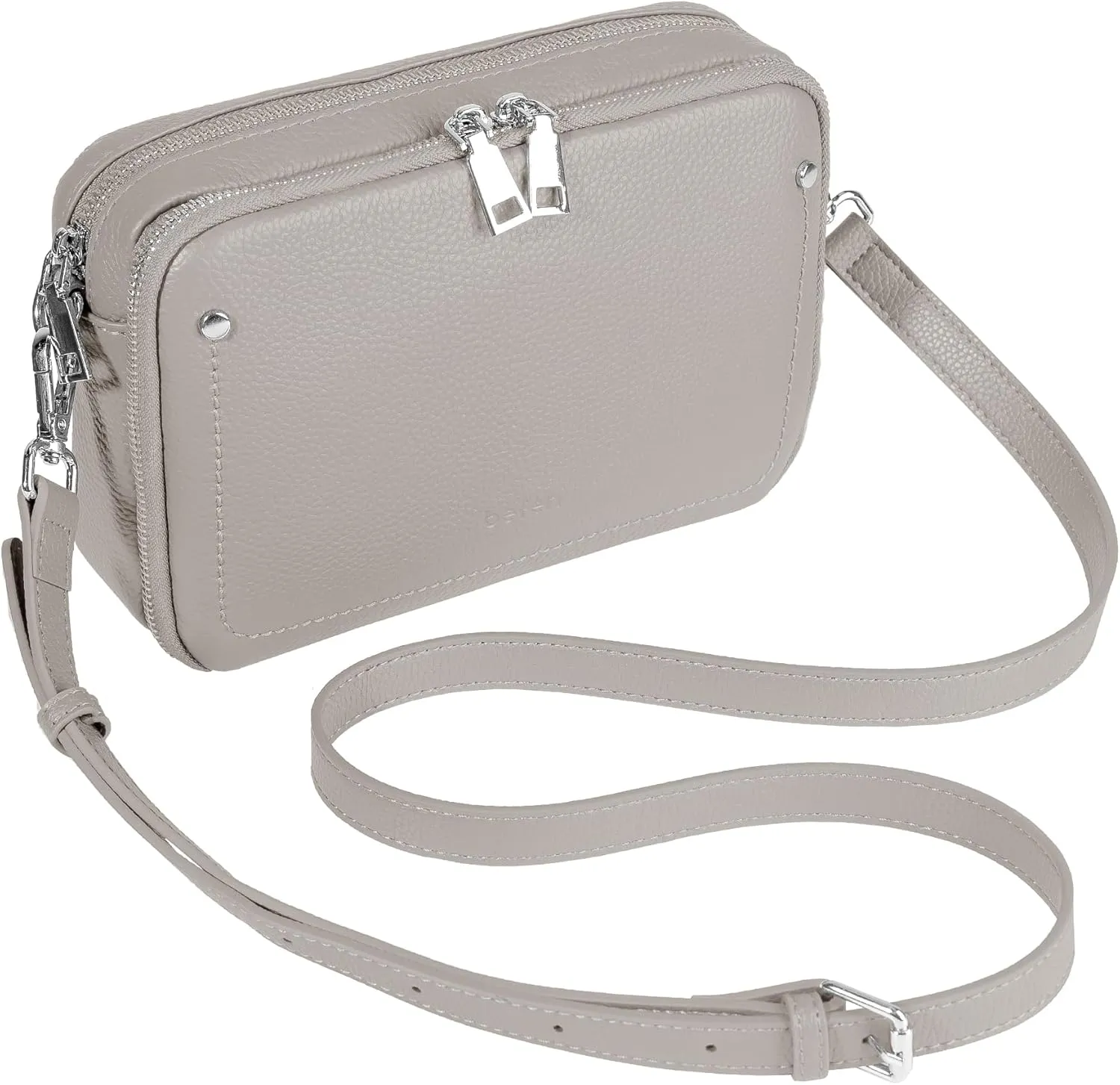 befen Genuine Leather Crossbody Bags for Women, Purses with Built in RFID Wallet Woman Camera Shoulder Bag Handbags
