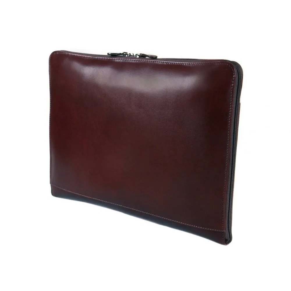 Belgrave Leather A4 Document Case - Brown