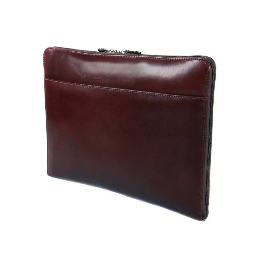 Belgrave Leather A4 Document Case - Brown