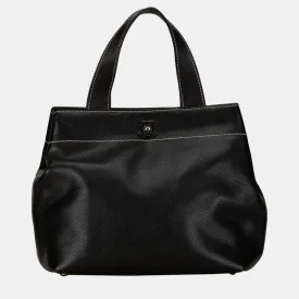 Black CC Caviar Tote