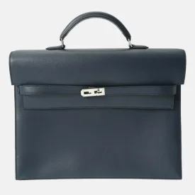 Blue Indigo Epsom Leather Kelly Depeche 34 Handbag