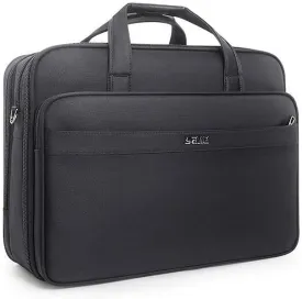 Business Document Bag with Laptop Compartment, Oxford Cloth Briefcase, Durable Laptop Travel Bag