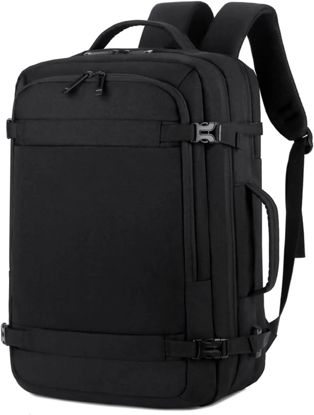 Business Travel Laptop Backpack for Men, Anti-Theft, Waterproof, USB Charging Port, Fits 15.6 Laptop  Black