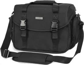 CADeN Camera Bag Case Shoulder Messenger Bag with Tripod Holder Compatible for Nikon, Canon, Sony, DSLR SLR Mirrorless CamerasWaterproof (Black, Small)