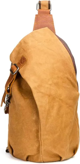 Canvas Messenger Bag Casual Sling Crossbody Backpack Travel for Men Bag
