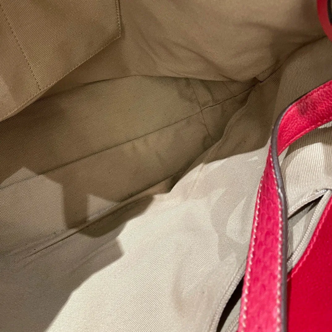 Cartier Canvas Tote Bag Beige Red Large