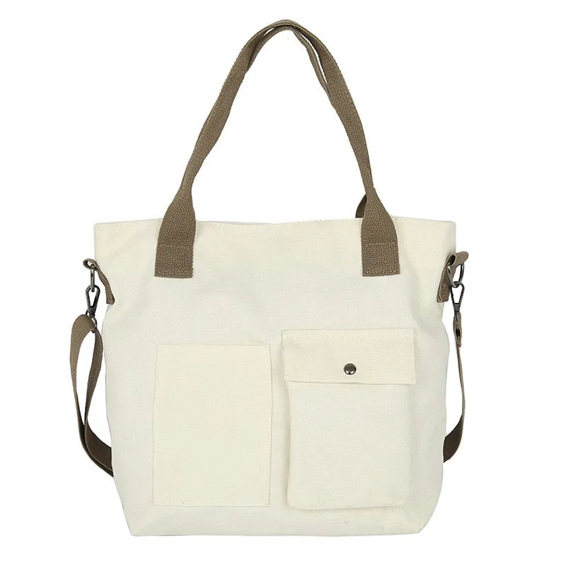 Casual Shoulder Bag Women Female Lrregular Crossbody Bag Korean Over Students Canvas Handbag Ladies Messenger Bag Large Capacity