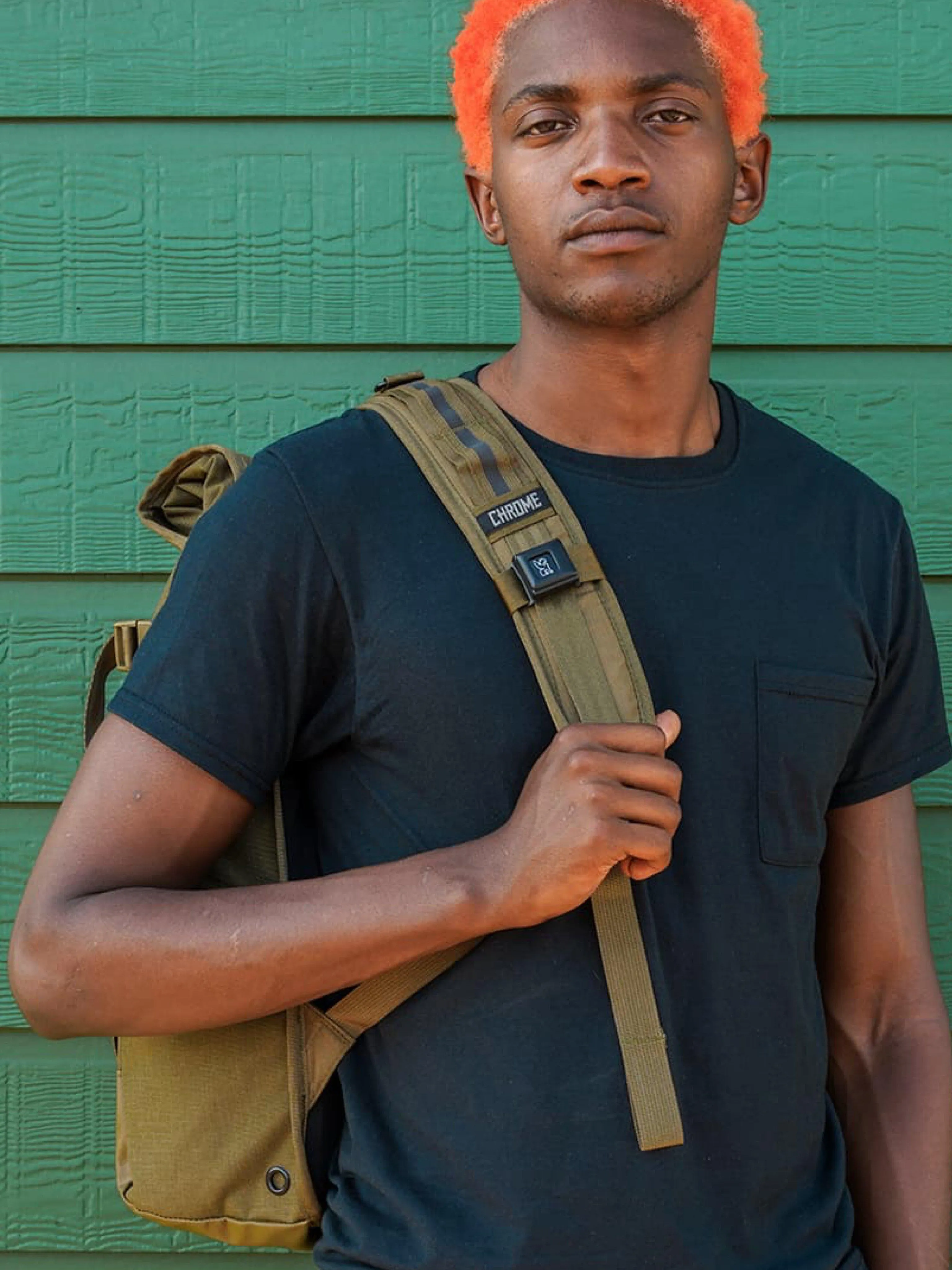 Chrome Industries Barrage Cargo Backpack Leather Green