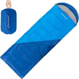 Clostnature Sleeping Bag for Adults and Kids - Lightweight Camping Sleeping Bag for Girls, Boys, Youths, Ultralight Backpacking Sleeping Bag for Cold Weather - Compression Sack Included(Left Zipper)
