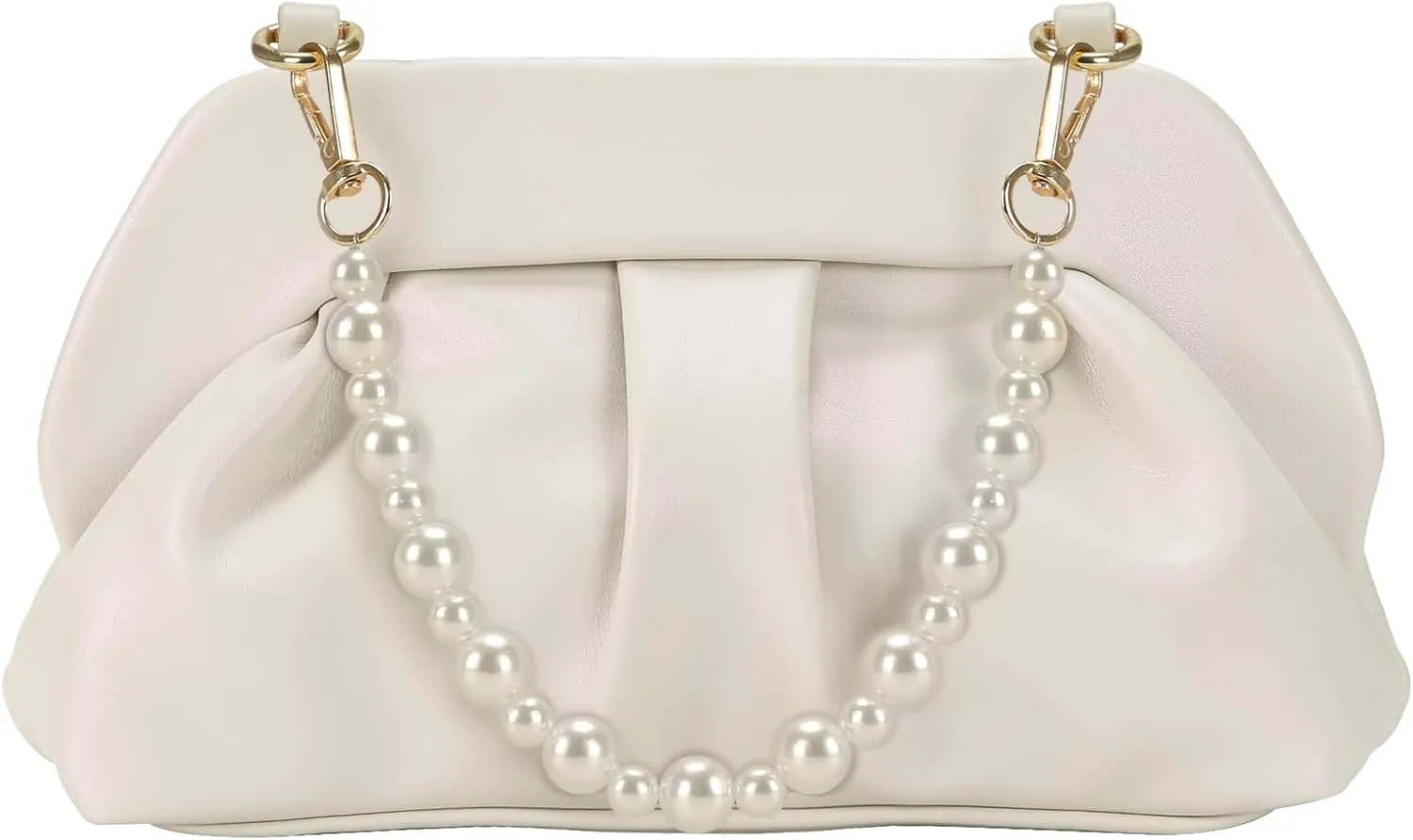 Cloud Pouch Bag Dumpling Clutch Purse Ruched Small Crossbody Shoulder Handbag