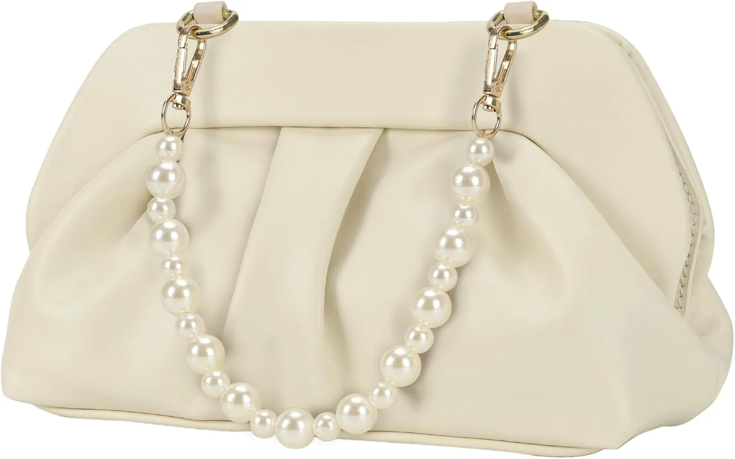 Cloud Pouch Bag Dumpling Clutch Purse Ruched Small Crossbody Shoulder Handbag