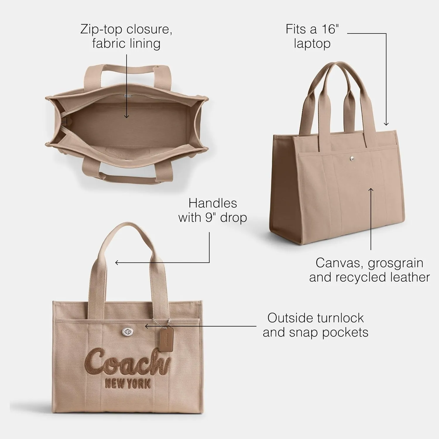 Coach Cargo Tote 42