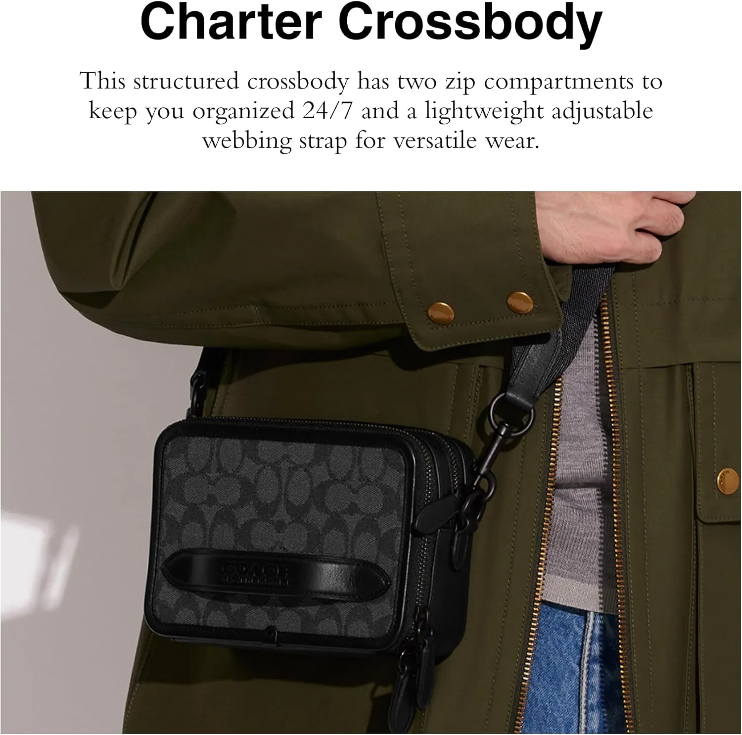Coach Charter Crossbody in Signature Jacquard