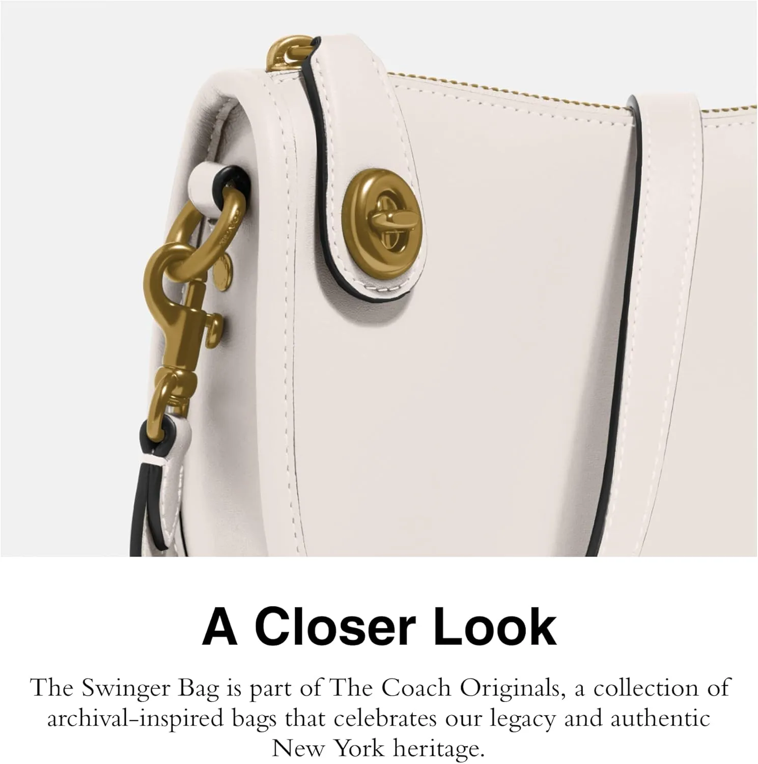 Coach Women's The Coach Originals Glovetanned Leather Swinger