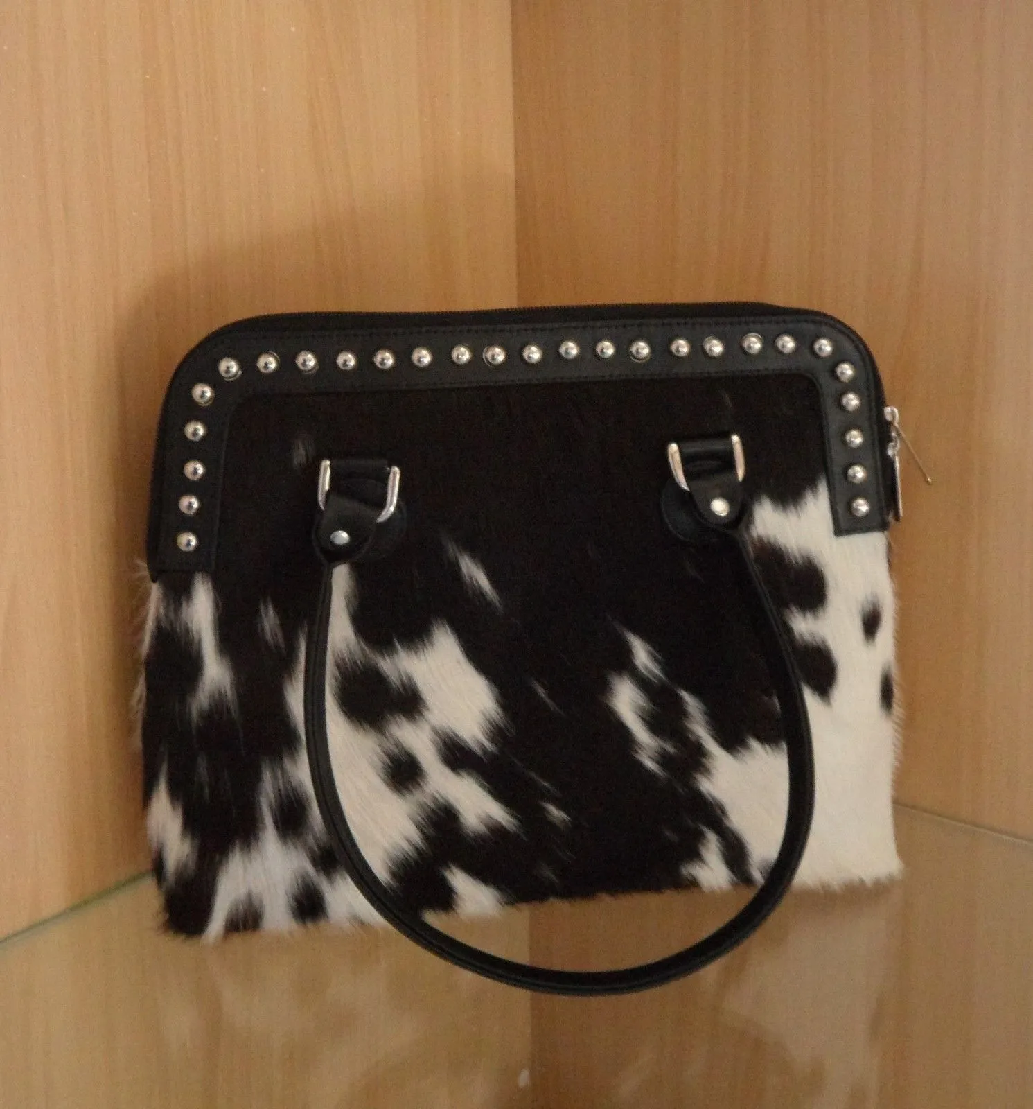 Cowhide Leather Crossbody Bag.