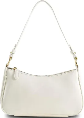 Crescent Shoulder Bag for Women Trendy Tote Handbag Purse Vegan Leather Clutch Handbag with 2 Removable Straps
