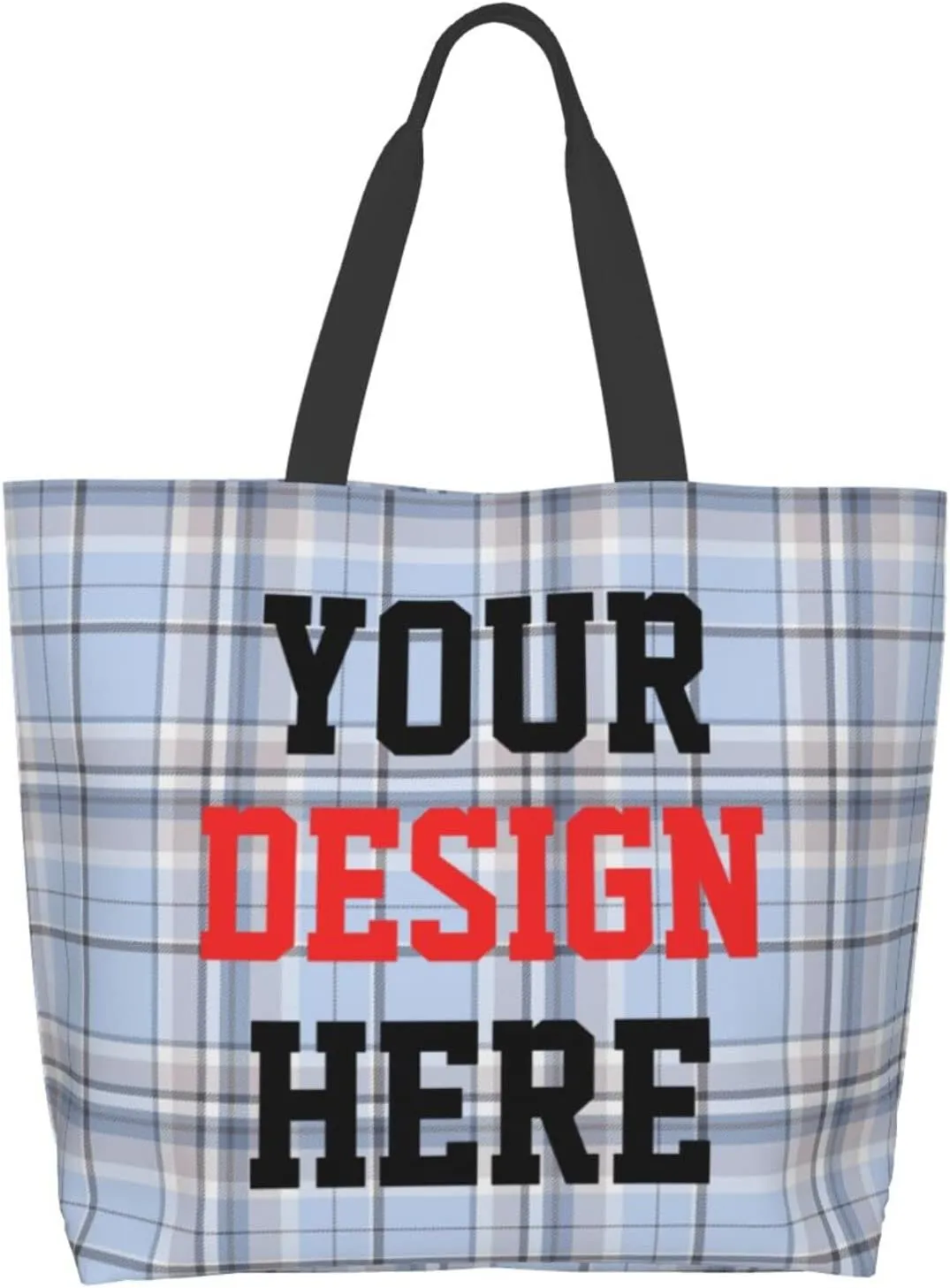 Custom Tote Bags Custom Bags With You Team Logo Text Picture Travel Business Shopping Women Teacher Personalized Shoulder Bag