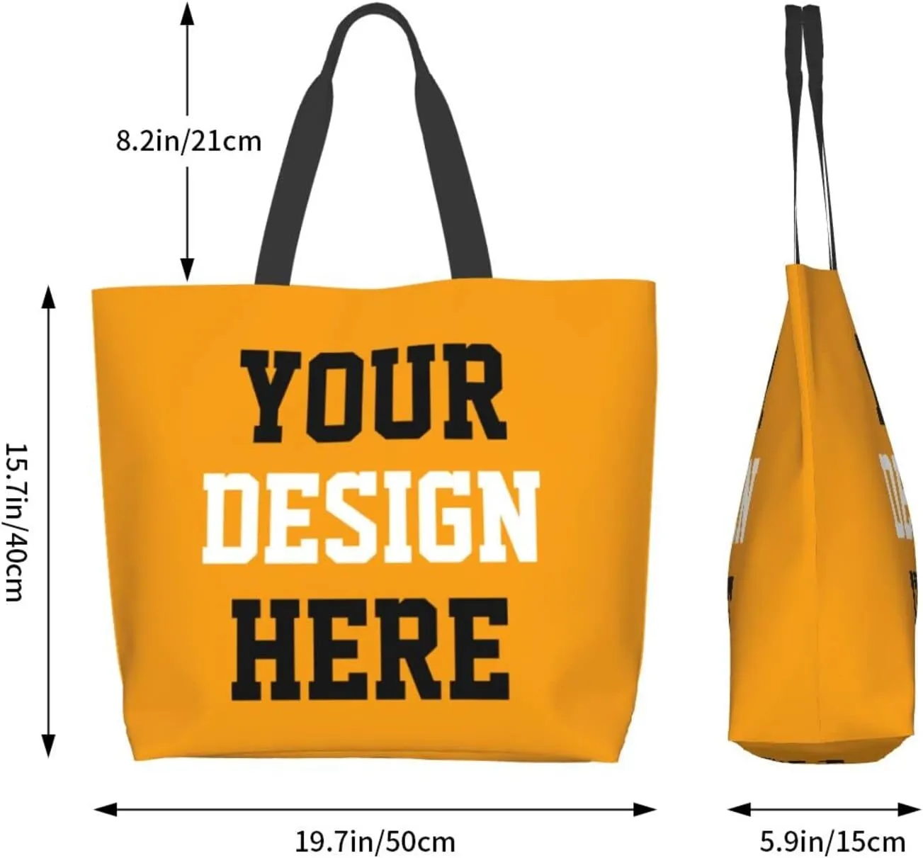 Custom Tote Bags Custom Bags With You Team Logo Text Picture Travel Business Shopping Women Teacher Personalized Shoulder Bag