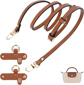 dadop Strap Kit Compatible with Longchamp Mini Bags - Leather Adjustable Purse Straps for Women's Mini Shoulder Bag
