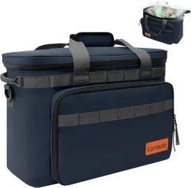 Deep Freeze Cooler Soft Sided Cooler Bag, 34 Can Collapsible Insulated Ice Chest, Large Leakproof Camping & Travel Cooler for Kayaking & Beach