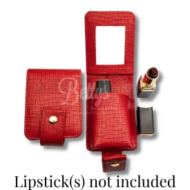 Delta Sigma Theta ΔΣΘ Lipstick Holder Travel Lipstick Case Dual Lip Balm Holder