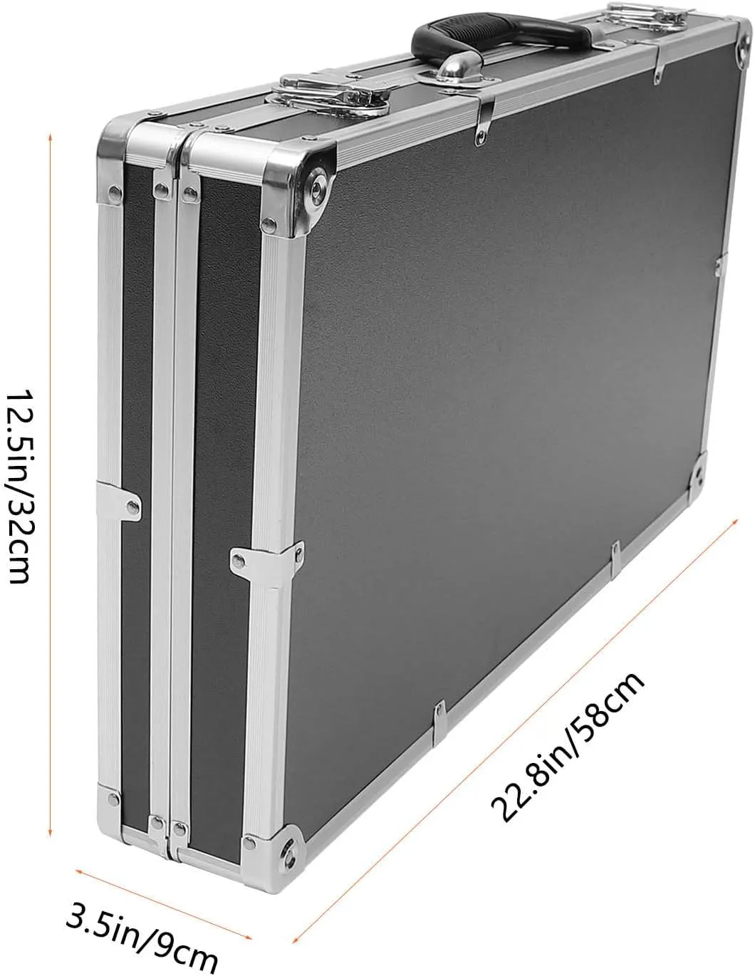 DOITOOL Aluminum Case with Foam Inserts - Aluminum Hard Case Carrying Case Metal Briefcase Professional Portable Tool Box Organizer for Test Instruments Cameras Tools Parts and Accessories
