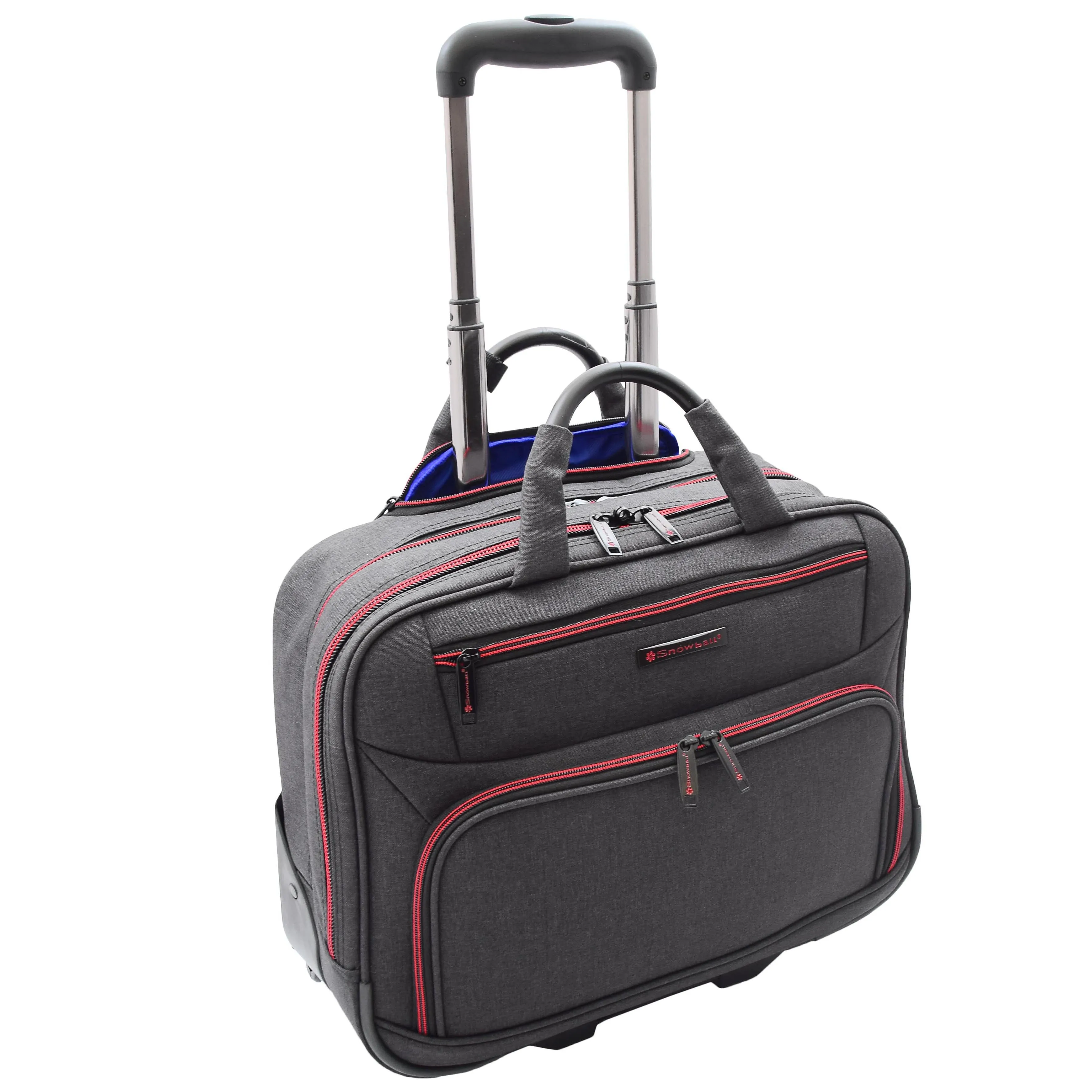 DR494 Laptop Roller Case Business Wheels Briefcase Black