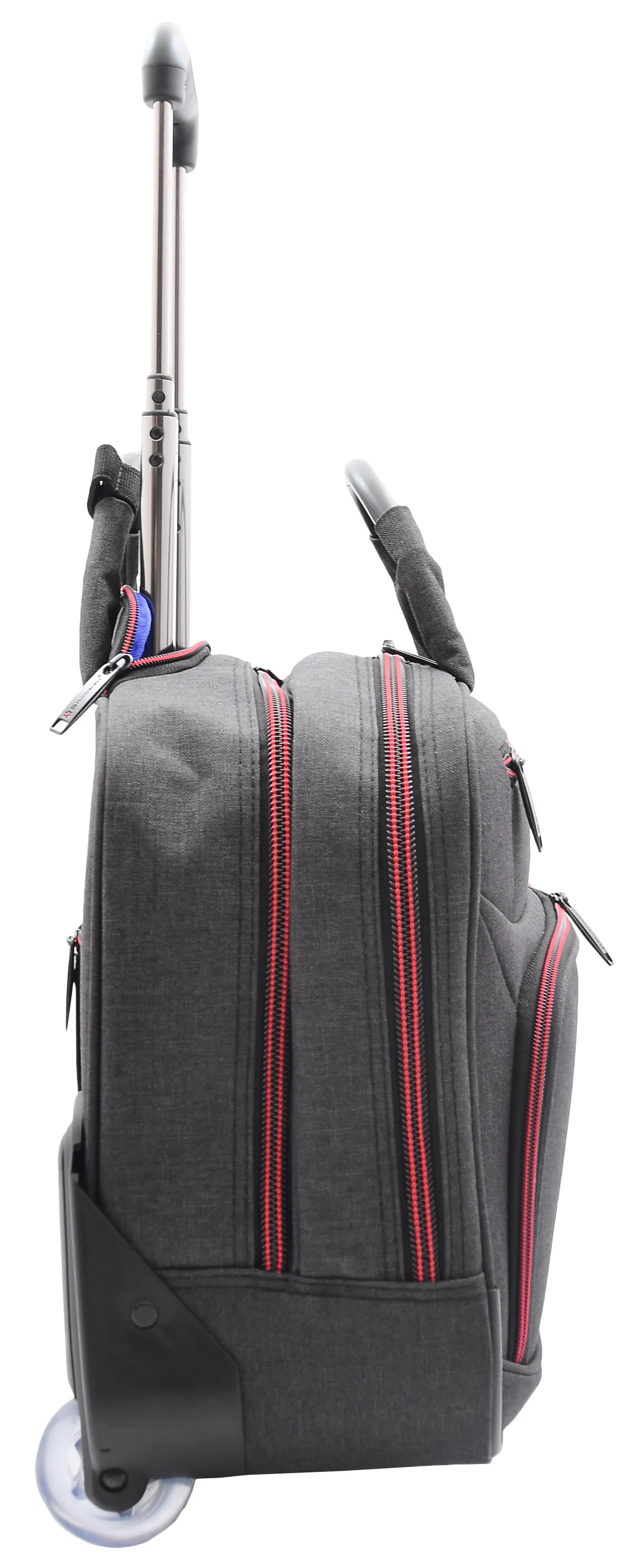 DR494 Laptop Roller Case Business Wheels Briefcase Black