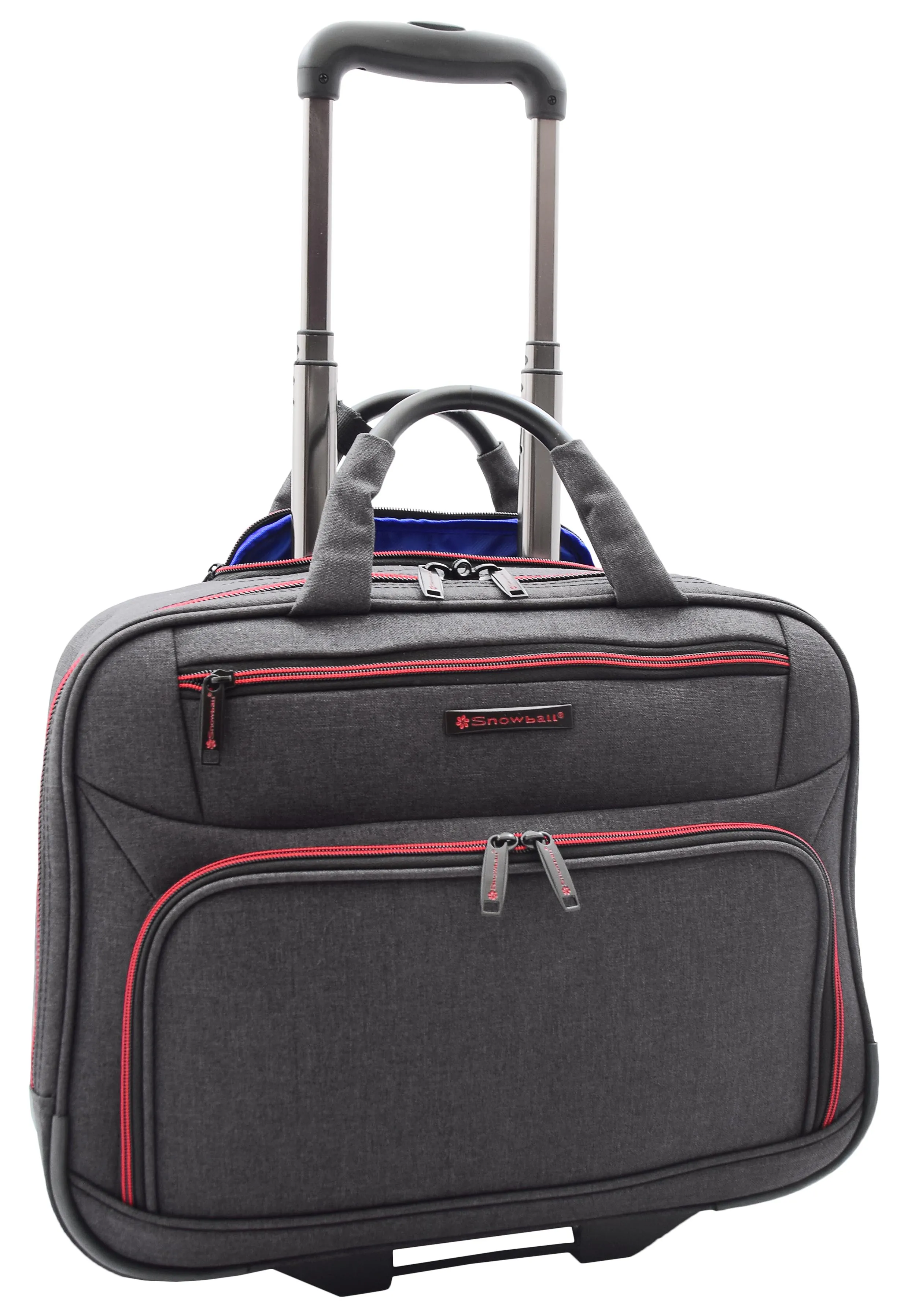 DR494 Laptop Roller Case Business Wheels Briefcase Black