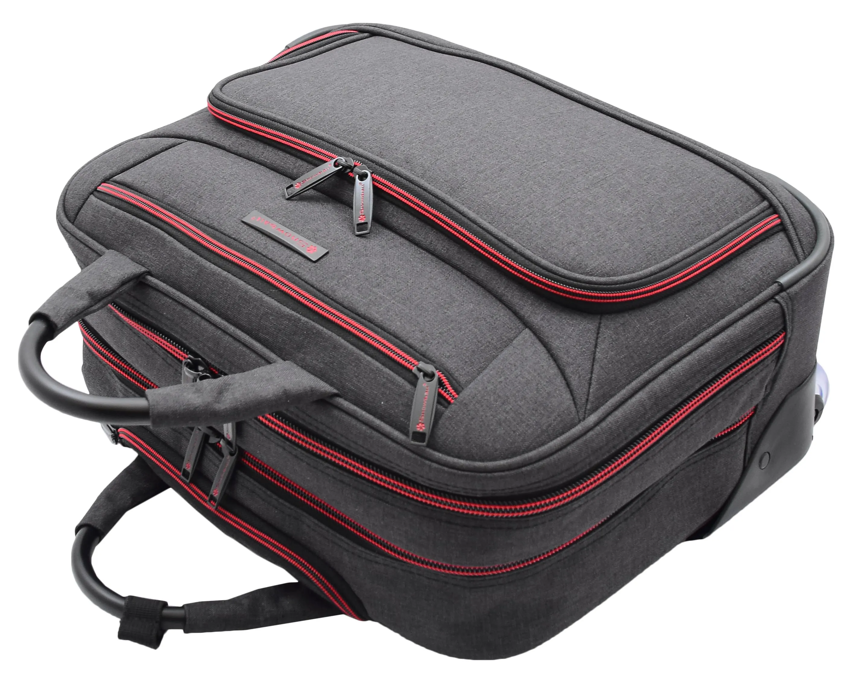 DR494 Laptop Roller Case Business Wheels Briefcase Black