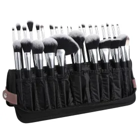 DUcare Makeup Brush Organizer 30pcs Folding Travel Professional Makeup Brushes Case Bag Stand-up Cosmetic Bag Artist Storage Bag (Only Bag)