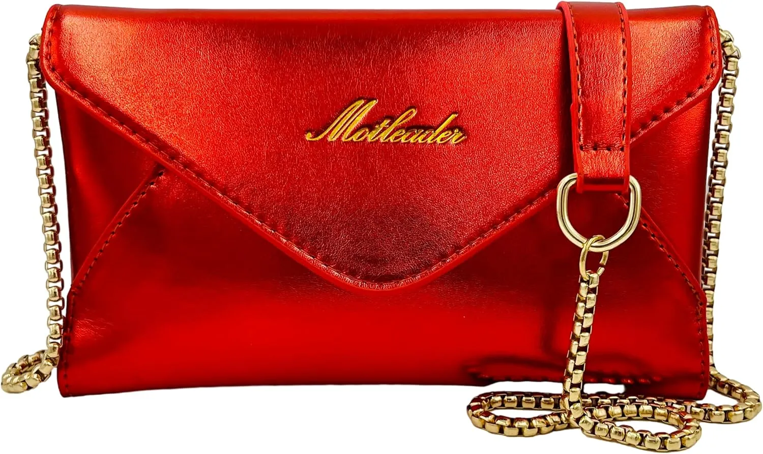 Evening Bag Envelope Clutch Purses for Women Metallic Leather Small Crossbody Bags Sparkle Purse for Prom Wedding