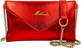Evening Bag Envelope Clutch Purses for Women Metallic Leather Small Crossbody Bags Sparkle Purse for Prom Wedding