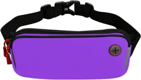 Fanny Pack for Men & Women - Lightweight Sports Pockets,Diving Fabrics,Outdoor Waterproof Mobile Phone Bag for Walking Cycling (Blue,23.5 * 11cm)