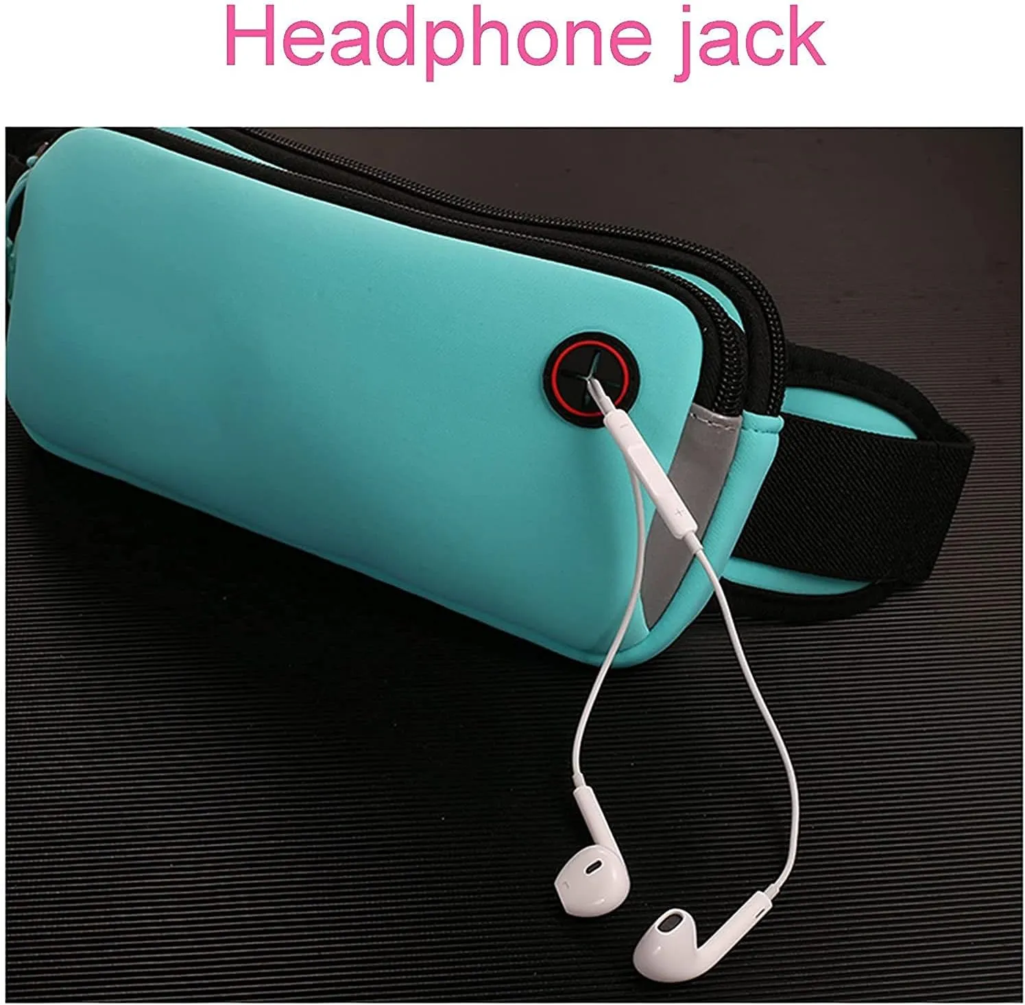Fanny Pack for Men & Women - Lightweight Sports Pockets,Diving Fabrics,Outdoor Waterproof Mobile Phone Bag for Walking Cycling (Red,23.5 * 11cm)